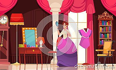 Artist Dressing Room Vector Illustration