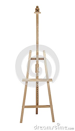 Artist easel isolated Stock Photo