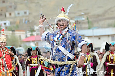 Artist on Festival of Ladakh Heritage Editorial Stock Photo