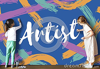 Artist Ideas Creative Imagine Word Concept Stock Photo