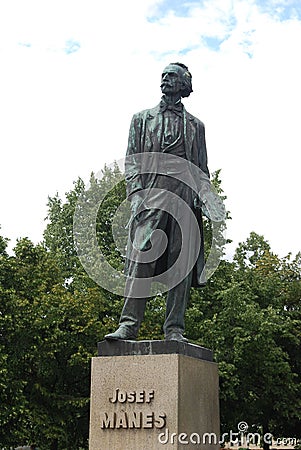 Artist Josef Manes Monument Prague Czech Republic Editorial Stock Photo