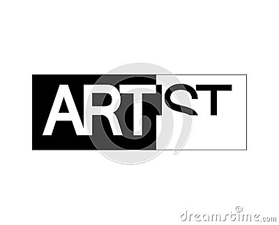 Artist Logo Design Vector Illustration