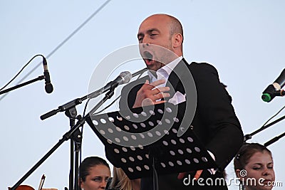 Artist opera singer aldo caputo , tenor, italian opera star Editorial Stock Photo