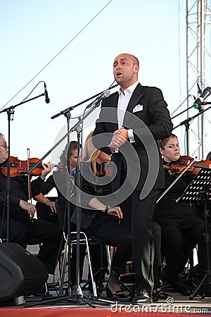 Artist opera singer aldo caputo , tenor, italian opera star Editorial Stock Photo