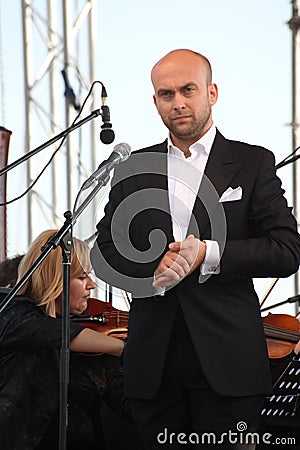 Artist opera singer Aldo Caputo, tenor, italian opera star Editorial Stock Photo