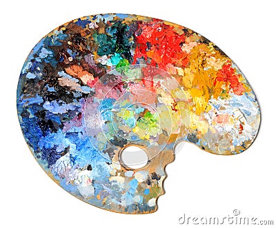 Artist Palette Stock Photo