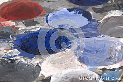 Artist palette Stock Photo