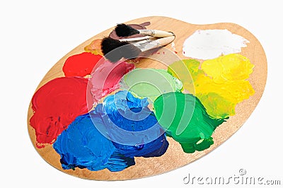 Artist Palette Stock Photo