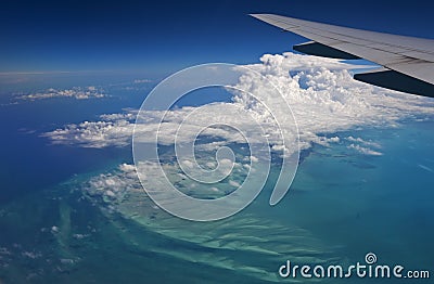 Artist palette aerial view Stock Photo