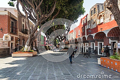 Artist Quarter in Puebla Editorial Stock Photo