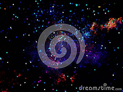 Representational Dark Blue Outer Space Background Stock Photo
