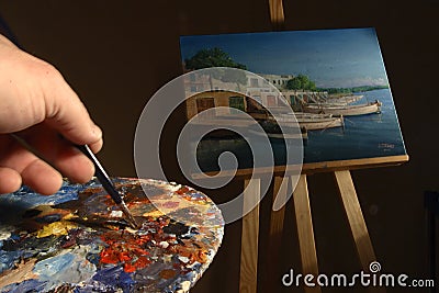 Artist's masterpiece Stock Photo