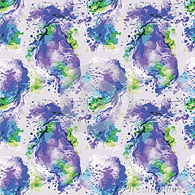Artistic abstract background. Creative seamless pattern. Colorful patches of irregular shape. Psychedelic background Vector Illustration