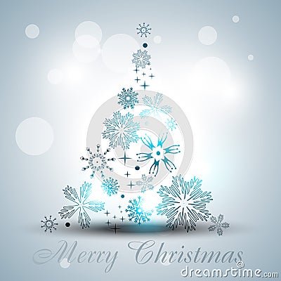 Artistic christmas tree Vector Illustration