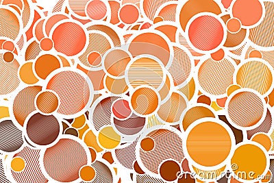 Artistic circle or ellipse with lines colorful shapes background abstract. Creative, pattern, messy & backdrop. Vector Illustration