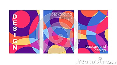 Artistic covers design. Creative colors backgrounds Vector Illustration
