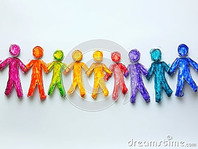 Artistic Depiction of Teamwork Dynamic Communication Visuals Showcasing Social Skills Training in Action, An Image Representing Stock Photo