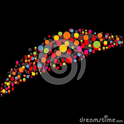 Artistic design of dots Vector Illustration