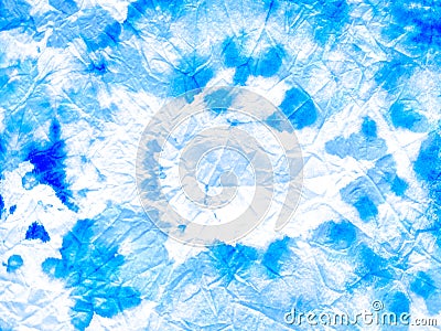 Artistic Dirty Painting. Baby Blue Watercolor Stock Photo