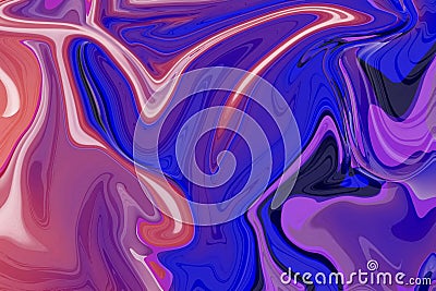 an artistic fusion of color and fluid expression in abstract background fluid acrylic painting liquid blue black violet spots Cartoon Illustration