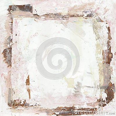 Artistic grungy painted background blank in the middle Stock Photo