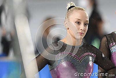 Artistic gymnastics - Italian Serie A Finale Six - Saturday Editorial Stock Photo