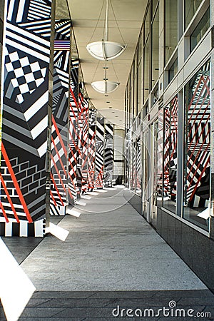 Artistic Hallway To Greet Your Entry Editorial Stock Photo