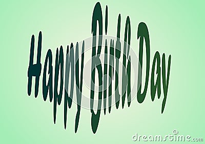 Artistic Happy Birthday Banner Poster for Web and Print Vector Illustration