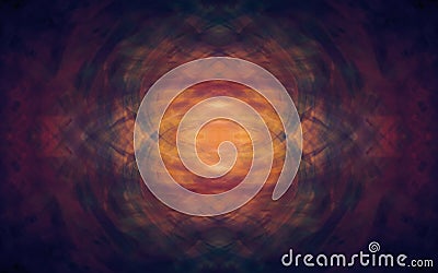 Artistic illusion hologram abstract background with mysterious dark red brown color Stock Photo