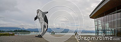 Pixelated Orca installation Editorial Stock Photo