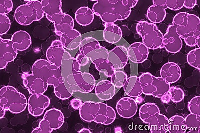 Artistic nice many biological living cells digitally made texture illustration Cartoon Illustration