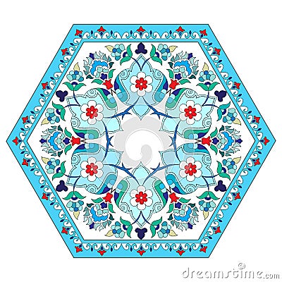 Artistic ottoman pattern series five Vector Illustration