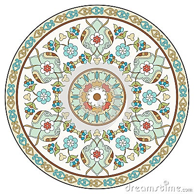 Artistic ottoman pattern series ten Vector Illustration