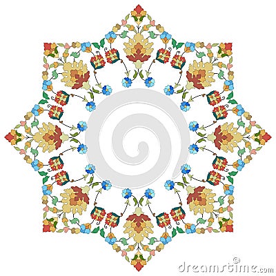 Artistic ottoman pattern series thirty five Vector Illustration