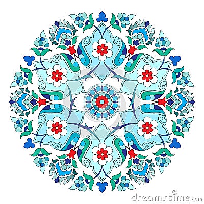 Artistic ottoman pattern series twelve Vector Illustration