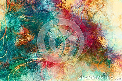 Artistic painting background. Variety stains of paint in iridescent colors. Colorful pattern. Contemporary composition Stock Photo