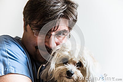 Artistic Shot of Veterinarian Stock Photo