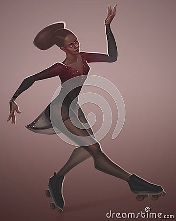 Artistic Skating Stock Photo