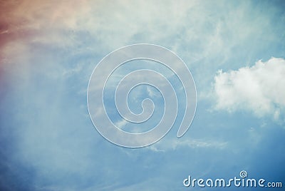 Artistic cloud and sky with grunge texture Stock Photo