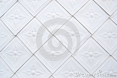 Artistic tile a pattern white Stock Photo