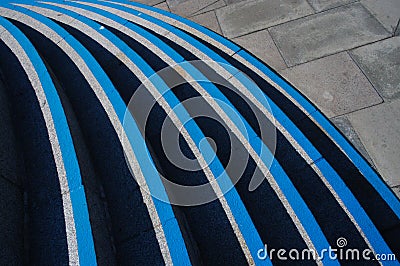 Artistic view of stairs near Schoolhill Campus, Aberdeen, Scotland Stock Photo