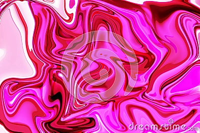 the artistry of digital beauty with liquid abstract pattern, plastic pink and black graphics, color art form, and liquid flow in Stock Photo