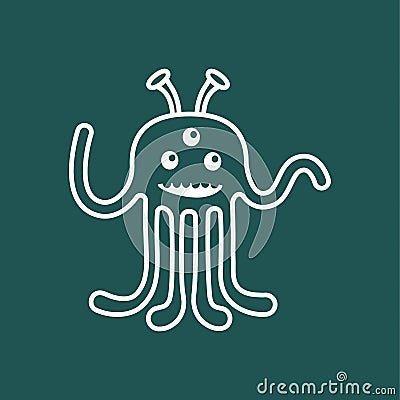 Artoon cute monster Vector Illustration