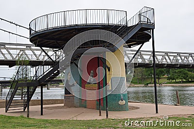 Artsy gazebo Editorial Stock Photo