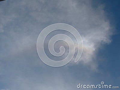 Artsy Surreal Unusual Cloudy Nature Imagery Stock Photo