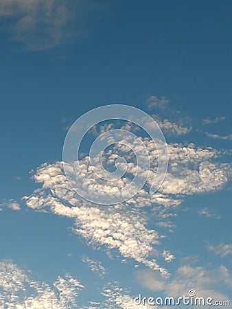 Artsy Surreal Unusual Cloudy Nature Imagery Stock Photo