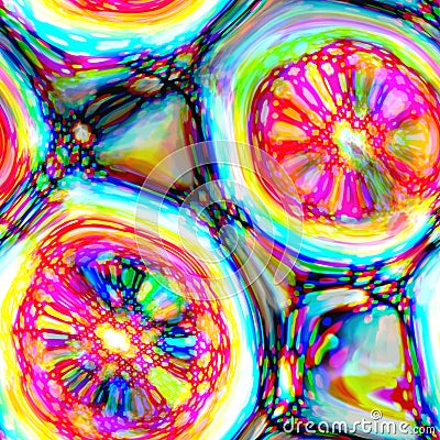 Artwork of light diffraction in glass Stock Photo