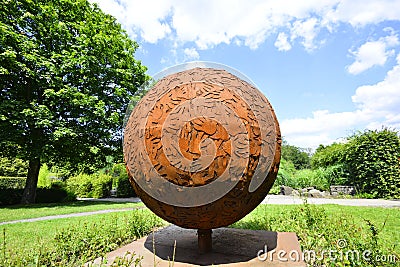 Artwork Gruga park Essen Germany Editorial Stock Photo