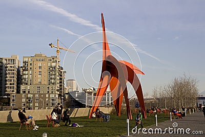 Olympic Sculpture Park Seattle Editorial Stock Photo