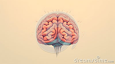 The Art of the Brain Creative Illustration Stock Photo